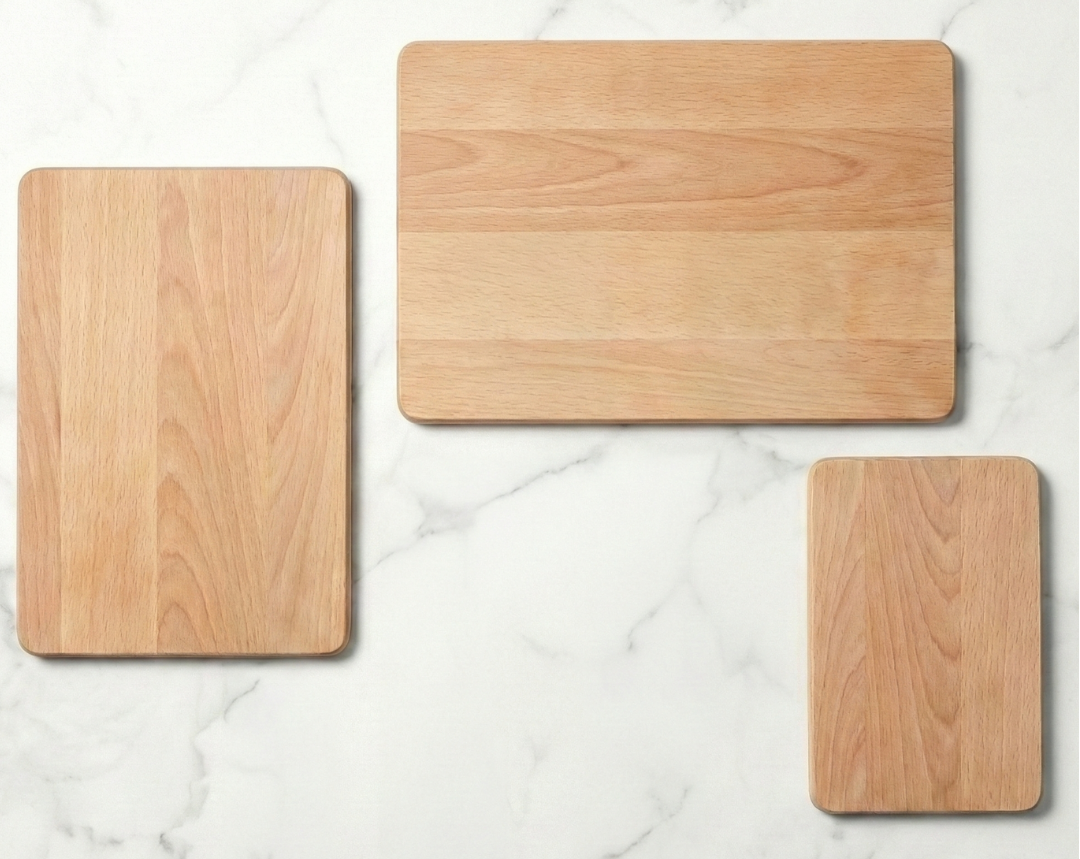 3-Piece Birch Wood Cutting Board Set
