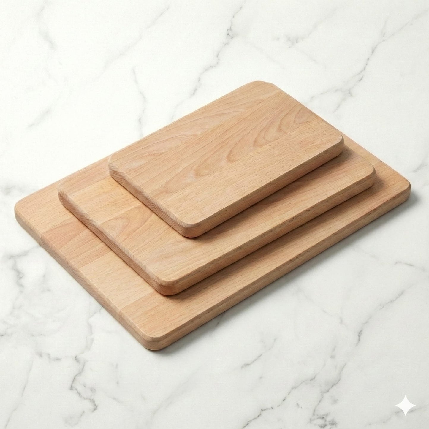 3-Piece Birch Wood Cutting Board Set