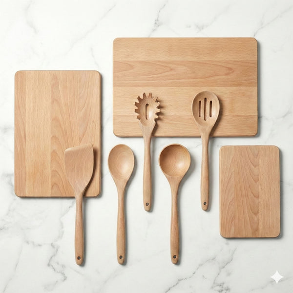 3-Piece Birch Wood Cutting Board Set
